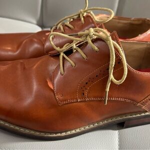 Bruno Mars Tan Leather Lace Up Dress Shoes Men’s 13